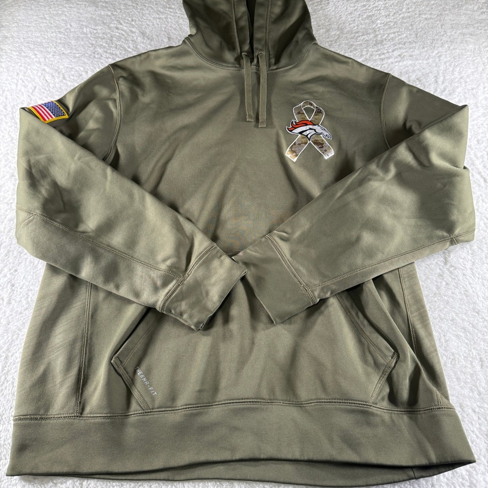 Nike MINNESOTA VIKINGS NFL Salute to Service Men's Hoodie‎ Sweatshirt L Green